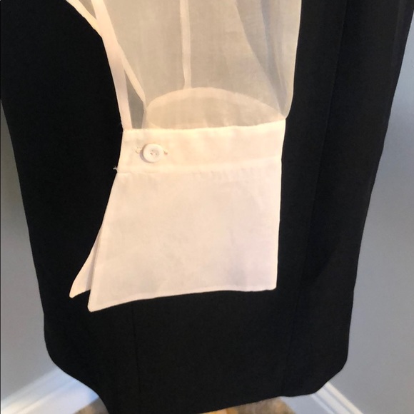 Gianfranco Ferre Studio sheer & black dress size M - Picture 5 of 9